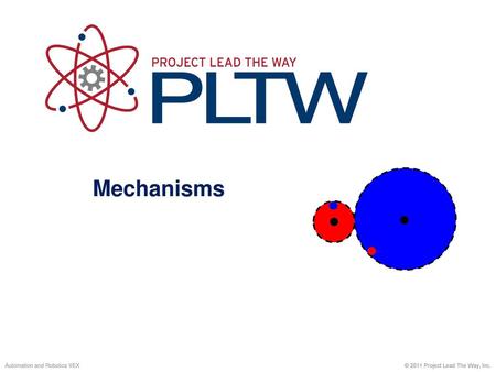 Mechanisms Mechanisms PLTW Gateway