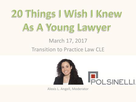 20 Things I Wish I Knew As A Young Lawyer