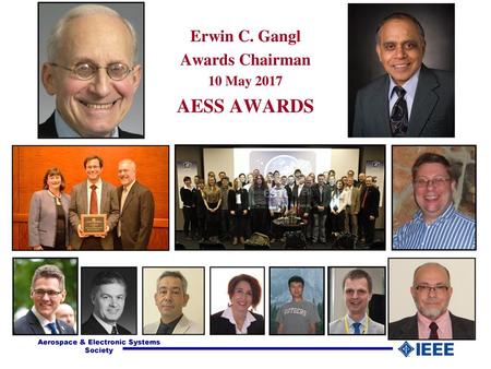 Erwin C. Gangl Awards Chairman 10 May 2017