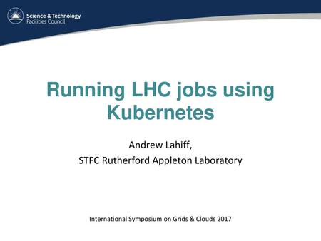 Running LHC jobs using Kubernetes