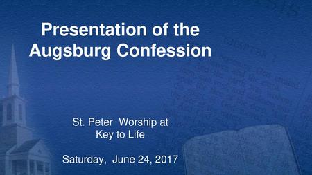 St. Peter Worship at Key to Life Saturday, June 24, 2017