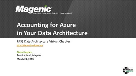 Accounting for Azure in Your Data Architecture