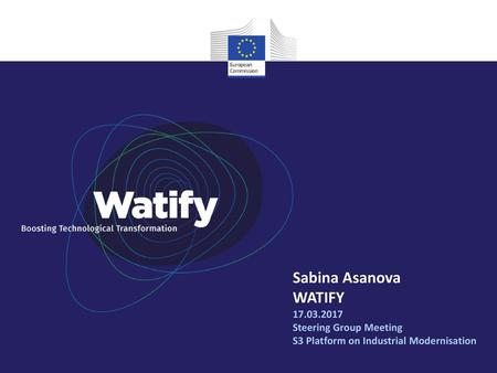 Sabina Asanova WATIFY Steering Group Meeting