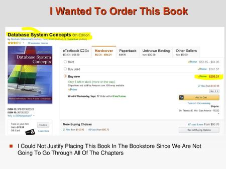 I Wanted To Order This Book