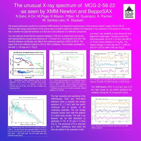 The unusual X-ray spectrum of MCG