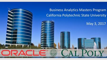 Business Analytics Masters Program