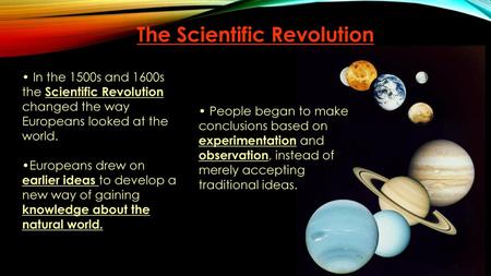 The Scientific Revolution