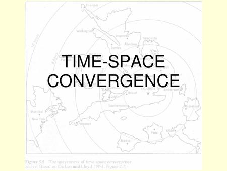 TIME-SPACE CONVERGENCE