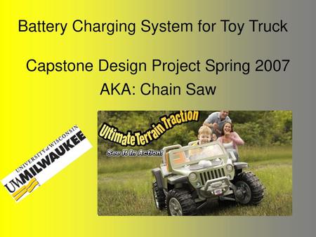 Battery Charging System for Toy Truck