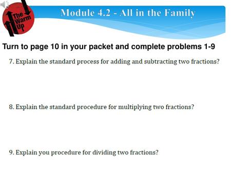 Module All in the Family