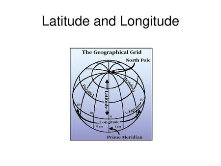 Latitude and Longitude