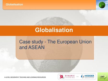 Case study - The European Union and ASEAN