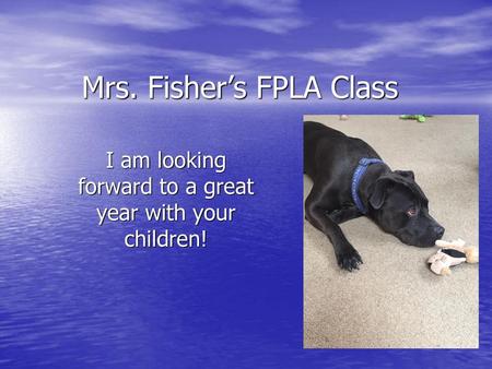 Mrs. Fisher’s FPLA Class