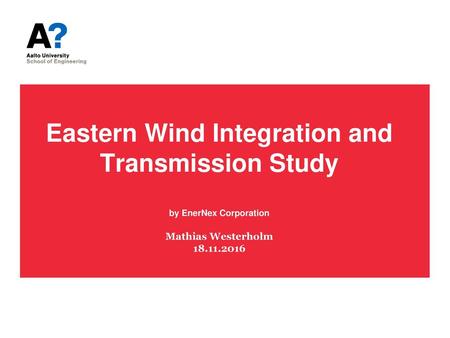 Contents Introduction Focus area Wind scenarios