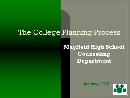 The College Planning Process