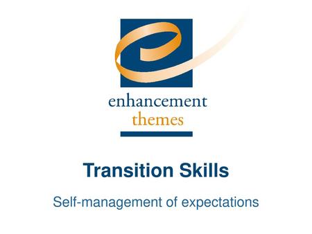 Self-management of expectations