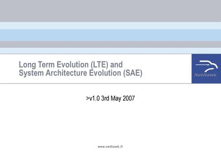 Long Term Evolution (LTE) and System Architecture Evolution (SAE)