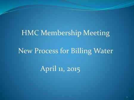 HMC Membership Meeting