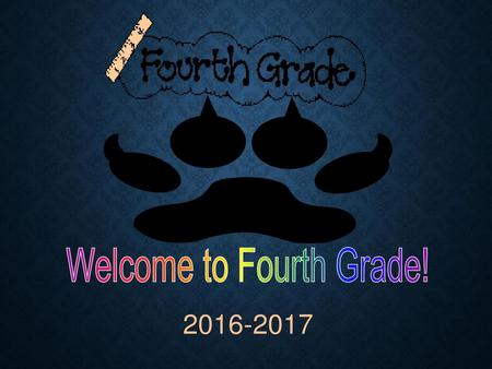 Welcome to Fourth Grade!