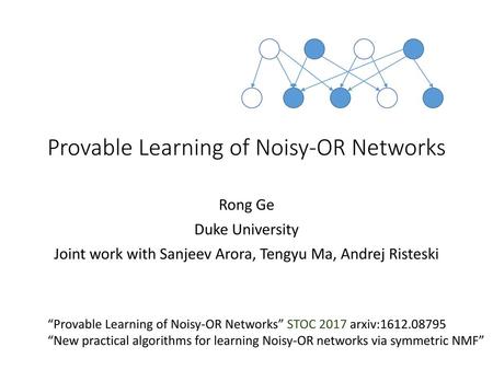 Provable Learning of Noisy-OR Networks