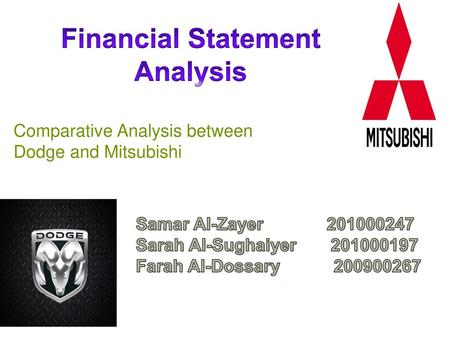 Comparative Analysis between Dodge and Mitsubishi