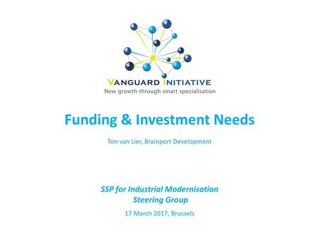 Funding & Investment Needs SSP for Industrial Modernisation