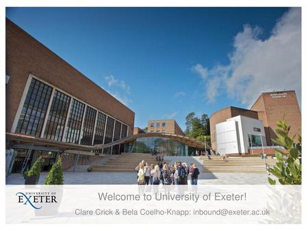 Welcome to University of Exeter!