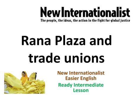 Rana Plaza and trade unions