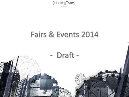 Fairs & Events 2014 - Draft -.