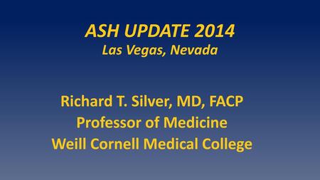 ASH UPDATE 2014 Las Vegas, Nevada