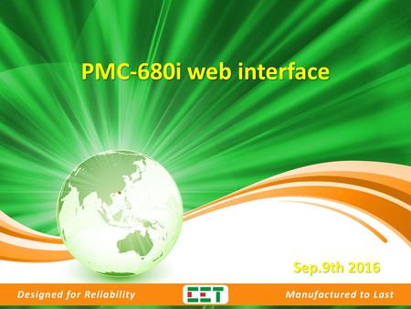 PMC-680i web interface Sep.9th 2016.