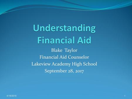 Understanding Financial Aid