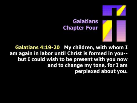 Galatians Chapter Four