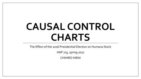 The Effect of the 2016 Presidential Election on Humana Stock