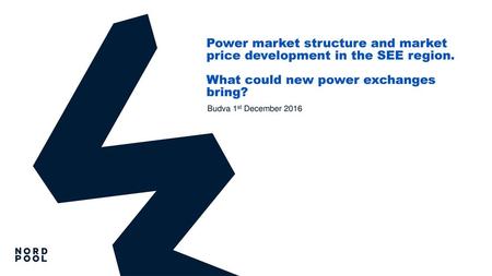 Power market structure and market price development in the SEE region