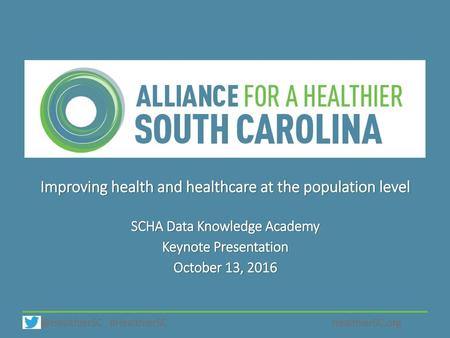 Improving health and healthcare at the population level