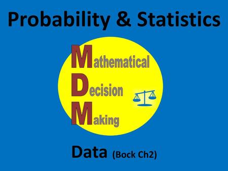 Probability & Statistics