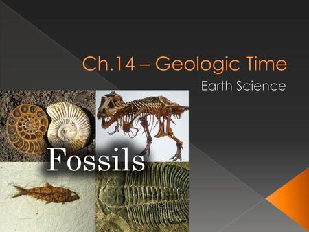 Ch.14 – Geologic Time Earth Science.