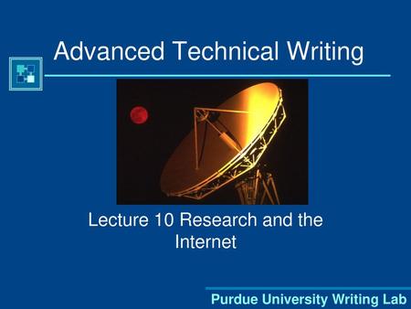 Advanced Technical Writing