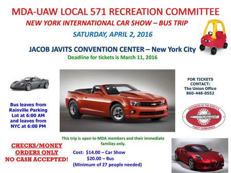 MDA-UAW LOCAL 571 RECREATION COMMITTEE