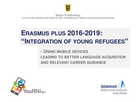 Erasmus plus : “Integration of young refugees”