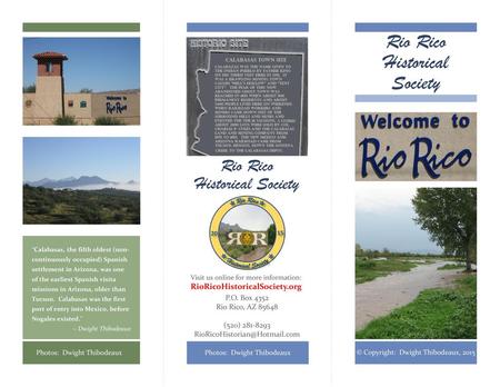 Rio Rico Historical Society Rio Rico Historical Society Father Kino