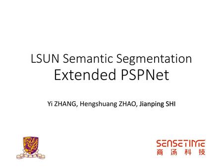 LSUN Semantic Segmentation Extended PSPNet