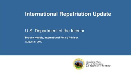 International Repatriation Update