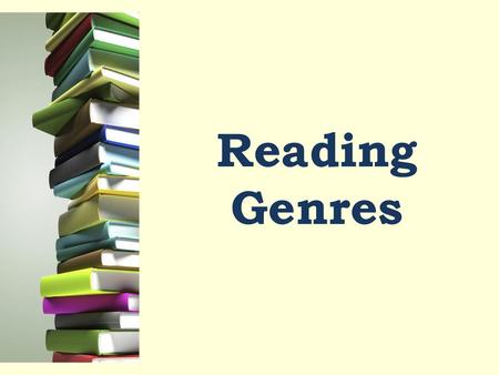 Reading Genres.