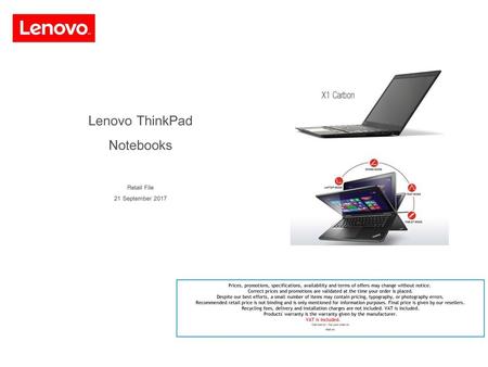 Lenovo ThinkPad Notebooks