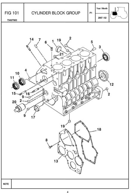 CYLINDER BLOCK GROUP FIG 101