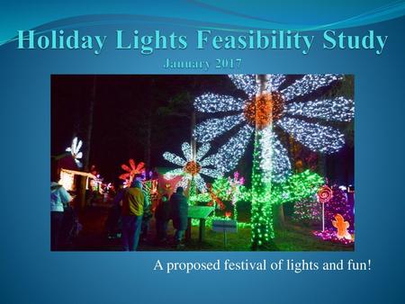 Holiday Lights Feasibility Study January 2017