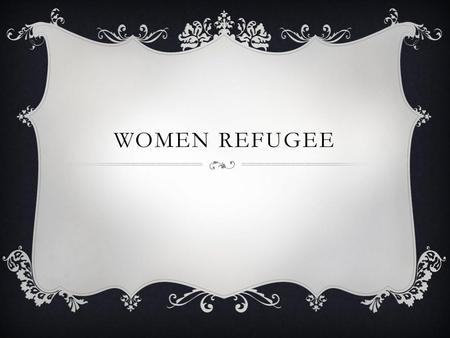 Women Refugee.