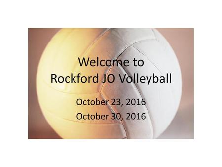 Welcome to Rockford JO Volleyball